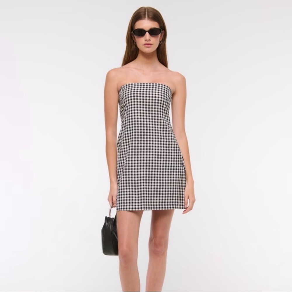 Abercrombie & Fitch Black Checkered Gingham
Mini Dress - Picture 2 of 4